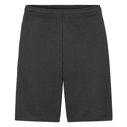 Szorty Klasyczne Lekki Nieczesany Fleece F495 - Black