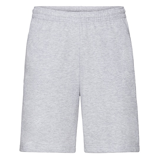 Szorty Klasyczne Lekki Nieczesany Fleece F495 - Heather Grey