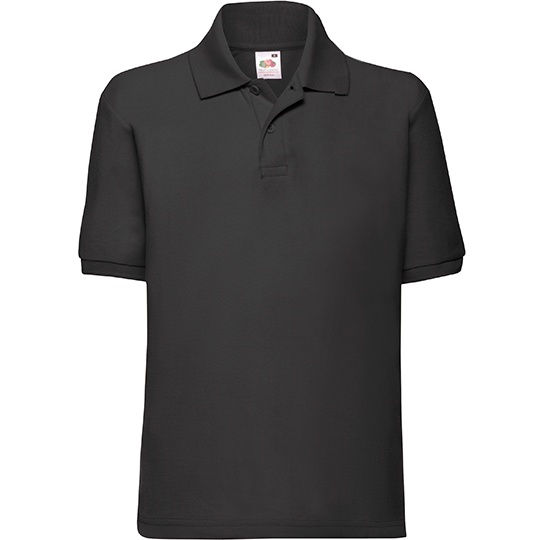 Polo Klasyczne Pika Dzieciece F502K - Black