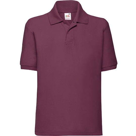 Dziecięce polo klasyczne F502K - Burgundy
