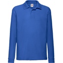 Polo Dziecięce Klasyczne Pika Bawełna Poliester F504K - Royal Blue