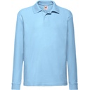 Polo Dziecięce Klasyczne Pika Bawełna Poliester F504K - Sky Blue