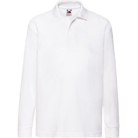 Polo Dzieciece Klasyczne Pika Bawelna Poliester F504K - White