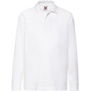 Polo Dziecięce Klasyczne Pika Bawełna Poliester F504K - White