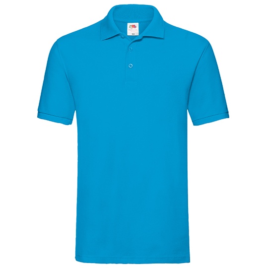 Koszulka Polo Klasyczna Pika Bawelniana F511N - Azure Blue