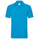 Koszulka Polo Klasyczna Pika Bawełniana F511N - Azure Blue