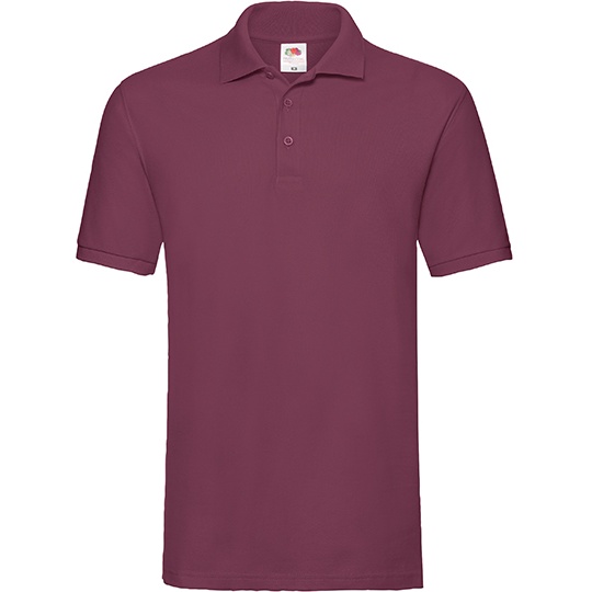 Koszulka Polo Klasyczna Pika Bawełniana F511N - Burgundy