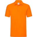 Koszulka Polo Klasyczna Pika Bawełniana F511N - Orange