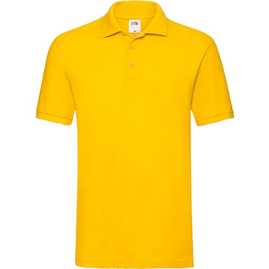 Koszulka Polo Klasyczna Pika Bawelniana F511N - Sunflower