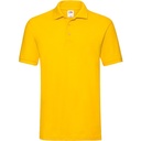 Koszulka Polo Klasyczna Pika Bawełniana F511N - Sunflower