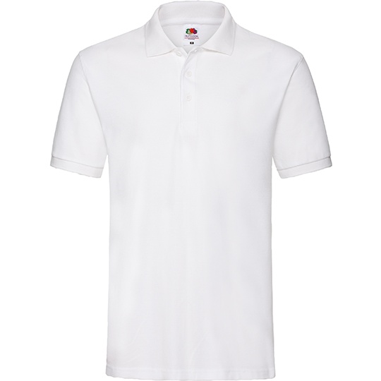 Koszulka Polo Klasyczna Pika Bawelniana F511N - White
