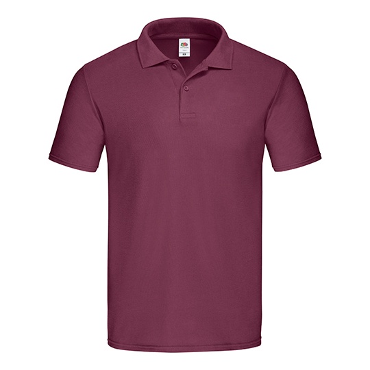 Koszulka Polo Męska Klasyczna Pika F513 - Burgundy