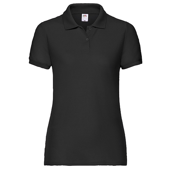 Koszulka Polo Damska Klasyczna Pika F517 - Black