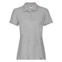 Koszulka Polo Damska Dopasowana Bawełniana Pika F520 - Athletic Heather