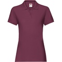 Koszulka Polo Damska Dopasowana Bawełniana Pika F520 - Burgundy
