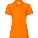 Koszulka Polo Damska Dopasowana Bawełniana Pika F520 - Orange