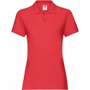 Koszulka Polo Damska Dopasowana Bawełniana Pika F520 - Red