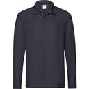 Polo Męskie Długi Rękaw Pika F541N - Deep Navy