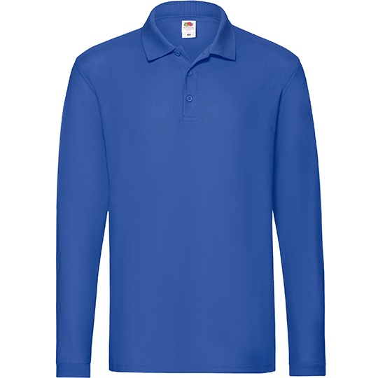 Polo Męskie Długi Rękaw Pika F541N - Royal Blue