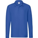 Polo Męskie Długi Rękaw Pika F541N - Royal Blue
