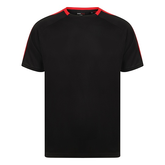 Koszulka Unisex Sportowa Szybkoschnaca FH290 - Black & Red