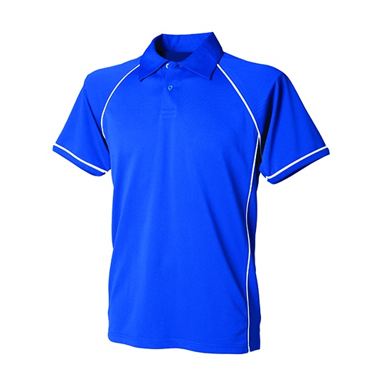 Koszulka Polo Klasyczna Poliester Oddychajacy FH370 - Royal & White
