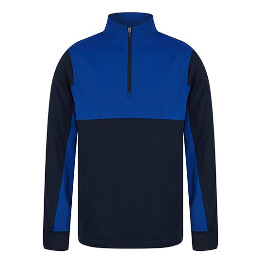 Bluza Klasyczna Poliester Zamek 1 4 FH874 - Navy & Royal