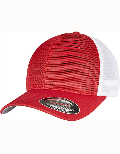 Czapka Flexfit FX360T - Red & White