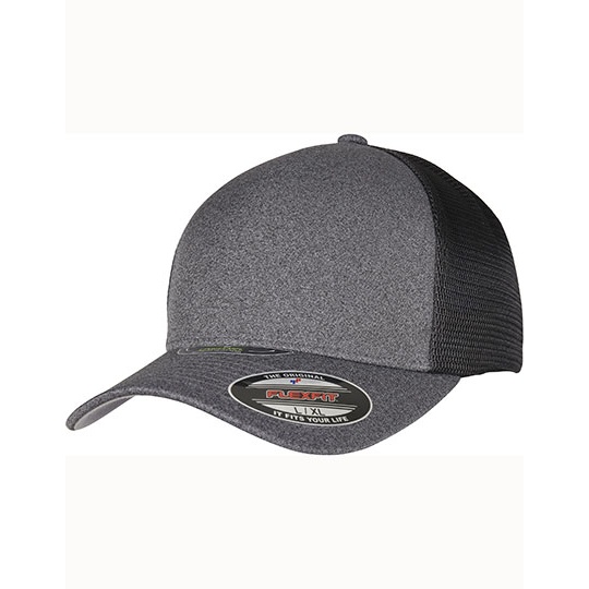 Czapka Trucker Dwukolorowa Siateczka FX5511UP - Dark Grey & Black