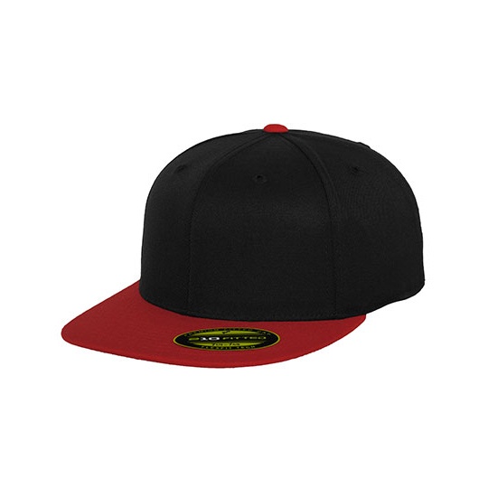 Czapka Baseballowa Flexfit Akrylowo Welniana FX6210T - Black & Red