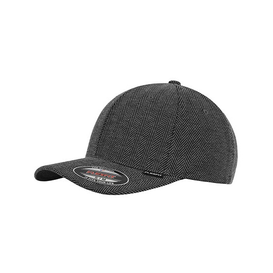 Czapka Sportowa Flexfit Melange Jodelka FX6277HM - Black & Heather Grey