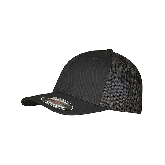 Czapka Trucker Bawelniana z Recyklingu FX6511RM - Black & Black