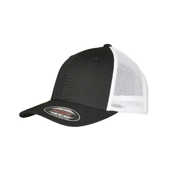 Czapka Trucker Bawelniana z Recyklingu FX6511RM - Black & White