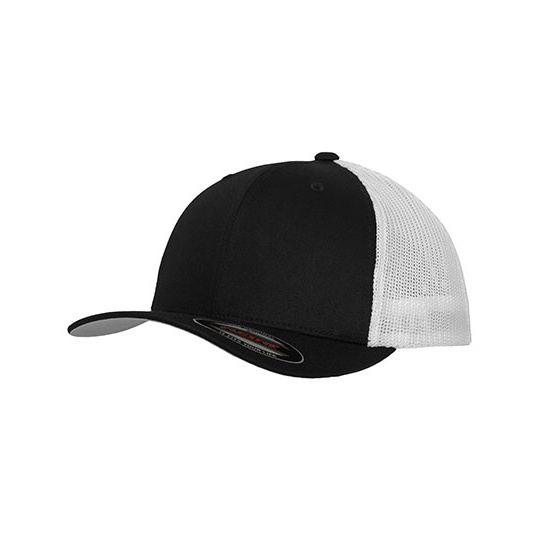 Czapka Trucker Dwukolorowa Siateczka FX6511T - Black & White