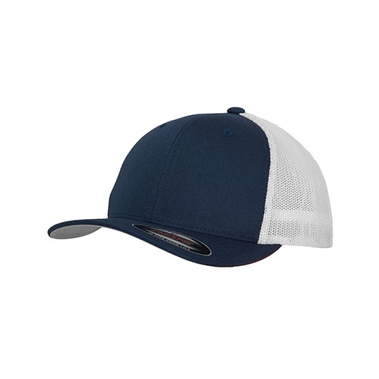 Czapka Trucker Dwukolorowa Siateczka FX6511T - Navy & White