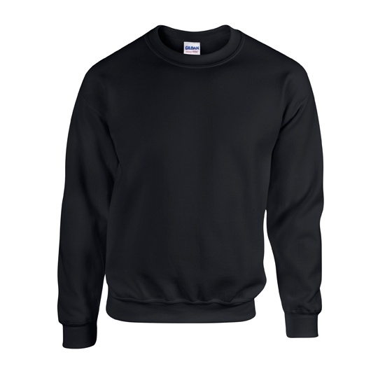 Bluza Klasyczna Unisex Gruby Material Mniejsze Mechacenie G18000 - Black