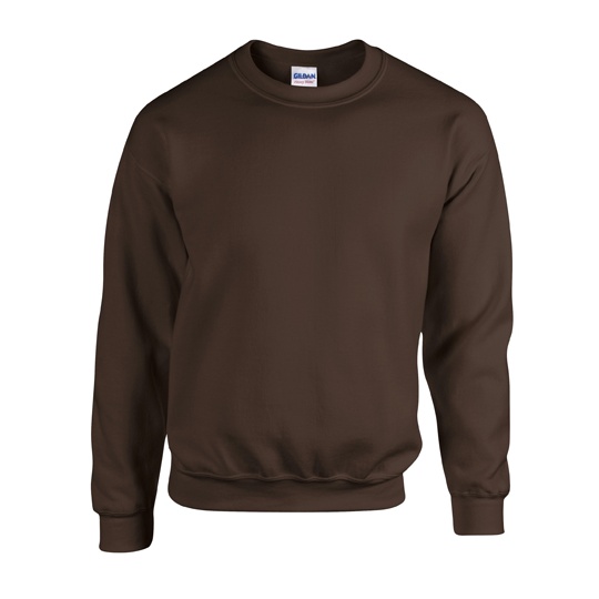 Bluza Klasyczna Unisex Gruby Material Mniejsze Mechacenie G18000 - Dark Chocolate