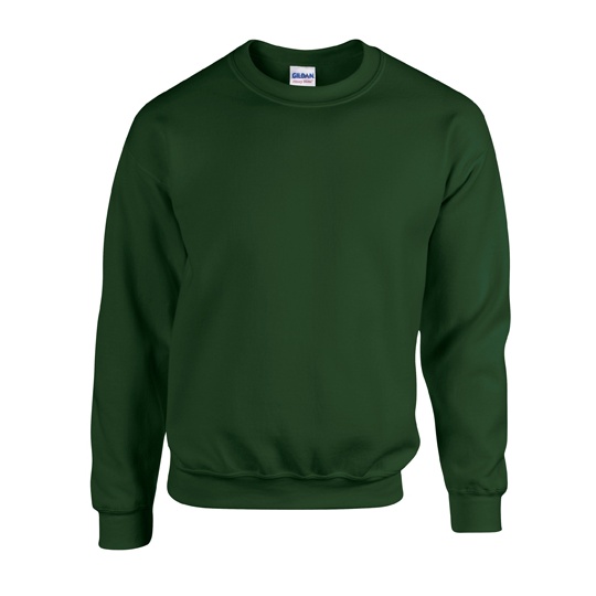 Bluza Klasyczna Unisex Gruby Materiał Mniejsze Mechacenie G18000 - Forest Green