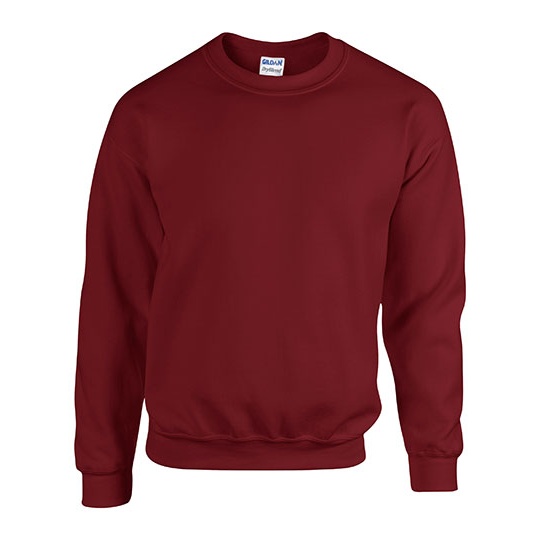 Bluza Klasyczna Unisex Gruby Material Mniejsze Mechacenie G18000 - Garnet