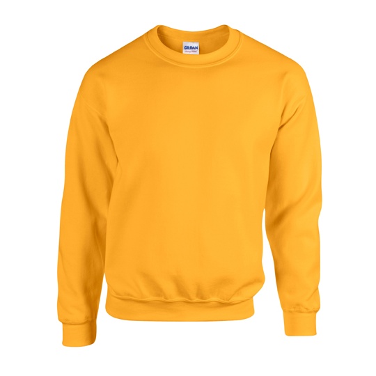 Bluza Klasyczna Unisex Gruby Material Mniejsze Mechacenie G18000 - Gold