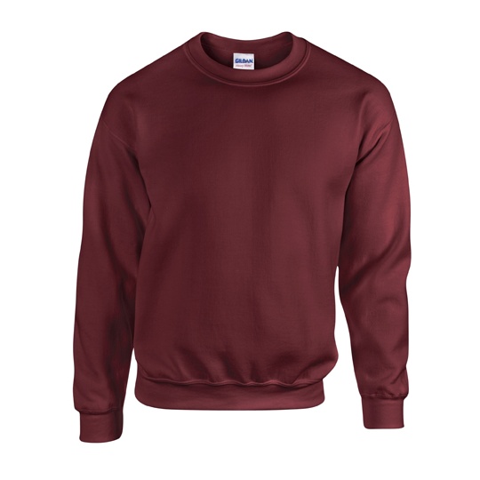 Bluza Klasyczna Unisex Gruby Material Mniejsze Mechacenie G18000 - Maroon