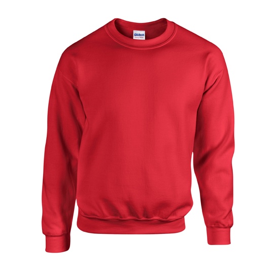 Bluza Klasyczna Unisex Gruby Material Mniejsze Mechacenie G18000 - Red
