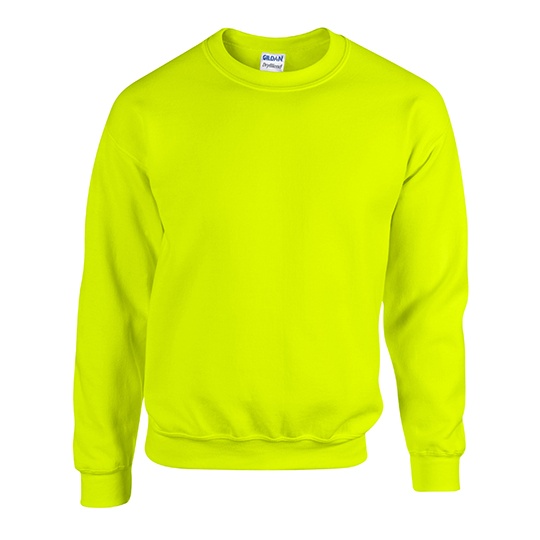 Bluza Klasyczna Unisex Gruby Material Mniejsze Mechacenie G18000 - Safety Green