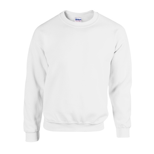 Bluza Klasyczna Unisex Gruby Material Mniejsze Mechacenie G18000 - White