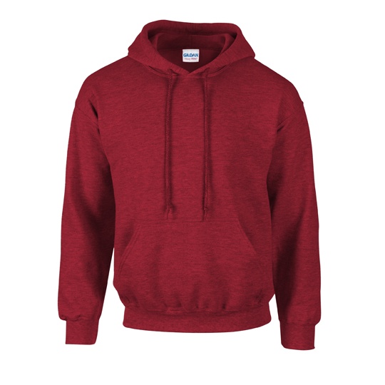 Bluza Unisex Gruby Material z Kapturem G18500 - Antique Cherry Red (Heather)