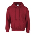 Bluza Unisex Gruby Material z Kapturem G18500 - Antique Cherry Red (Heather)