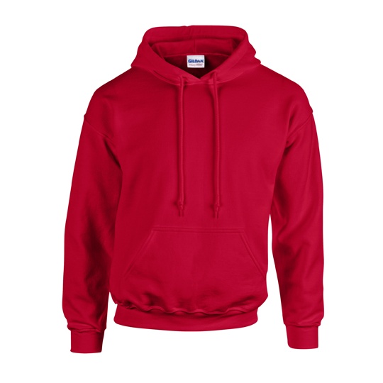 Bluza Unisex Gruby Material z Kapturem G18500 - Cherry Red