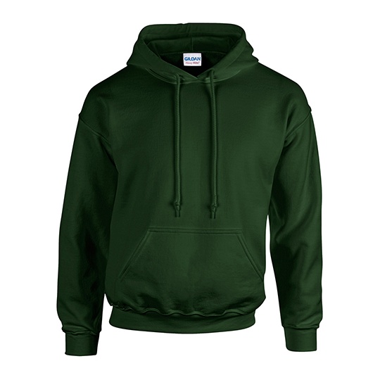 Bluza Unisex Gruby Materiał z Kapturem G18500 - Forest Green