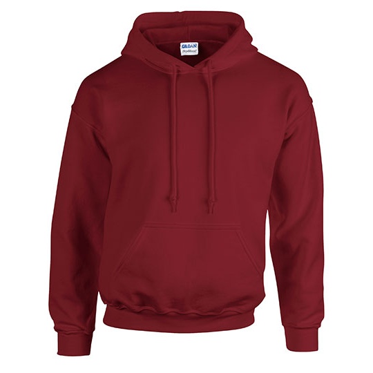 Bluza Unisex Gruby Materiał z Kapturem G18500 - Garnet