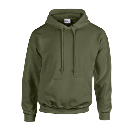 Bluza Unisex Gruby Material z Kapturem G18500 - Military Green